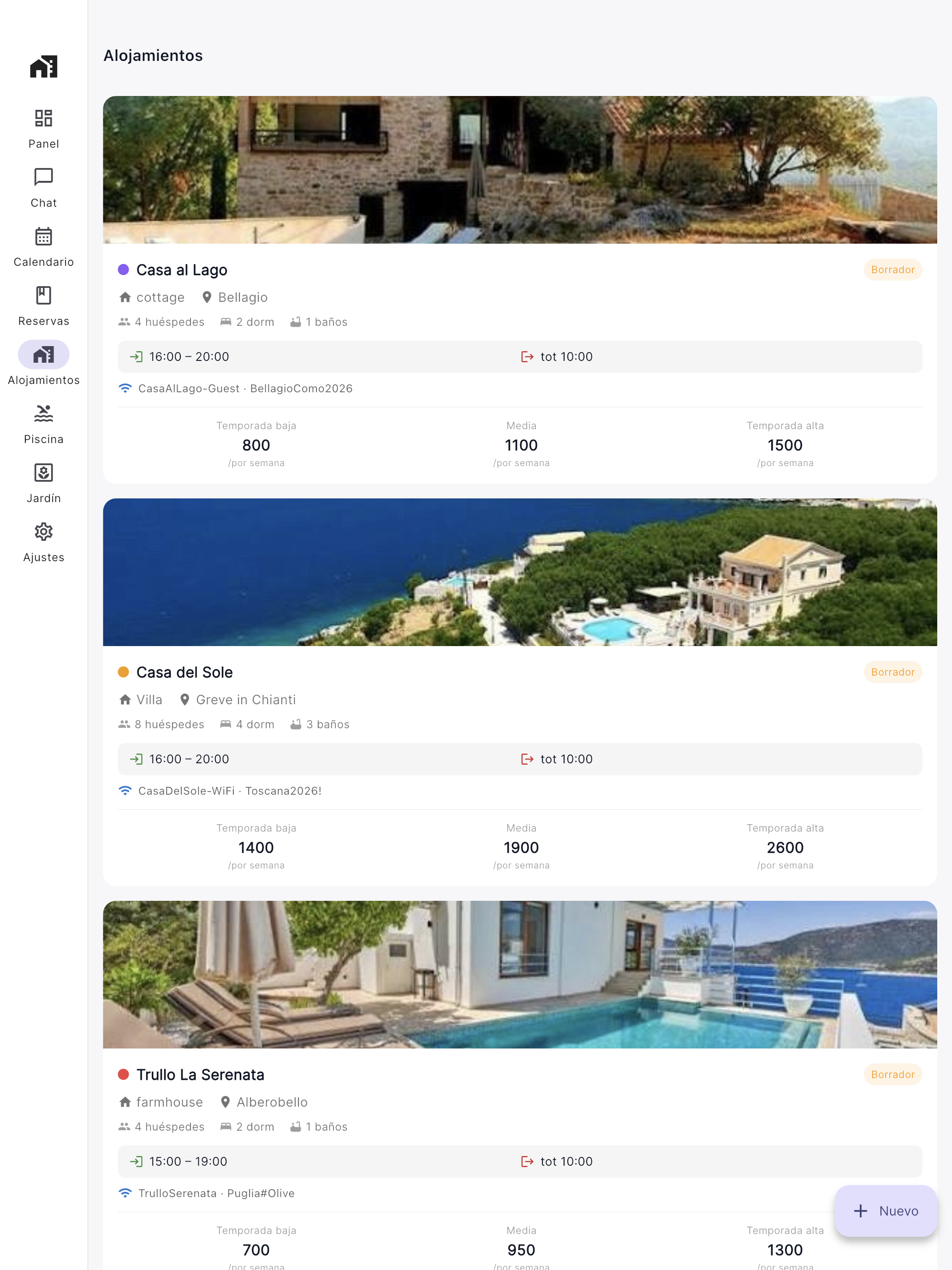 Tarifas & descuentos